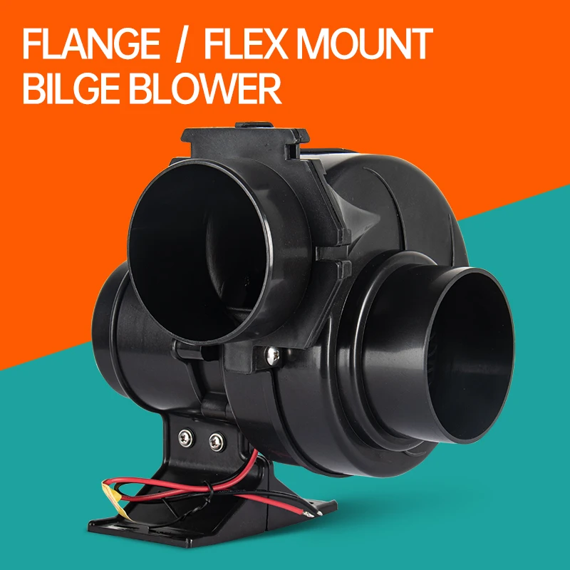 

SEAFLO Flange/Flex Mount Bilge Blower 130CFM 12V24V DC Snail Exhaust Fan