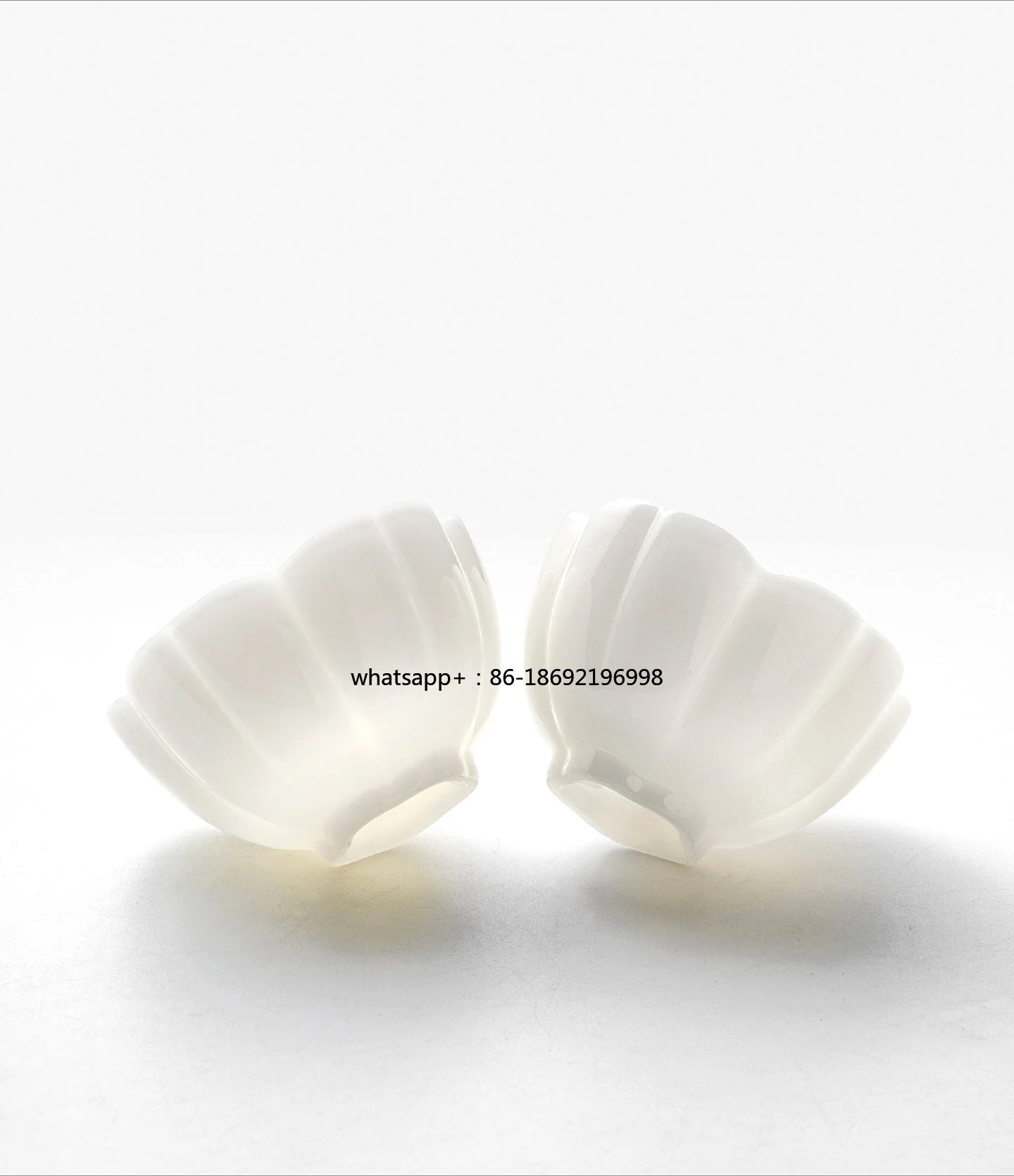 100ML Ice Jade Porcelain Petal Ceramic Master Cup Teacup Pair Cup Kung Fu Teacup Gift Box Gift