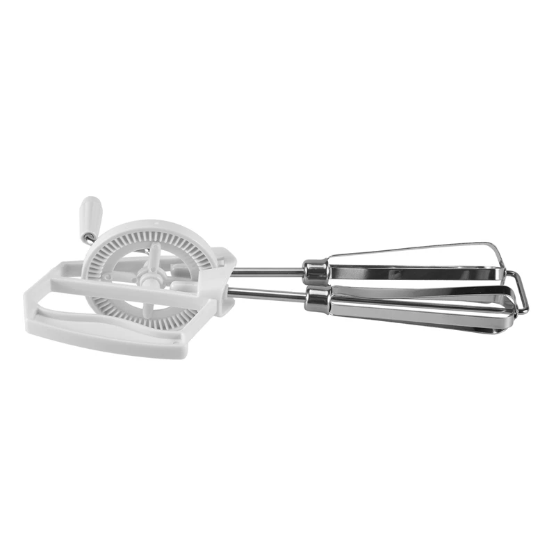 Rotary Manual Hand Whisk Egg Beater Mixer Blender Stainless Steel Kitchen Tools