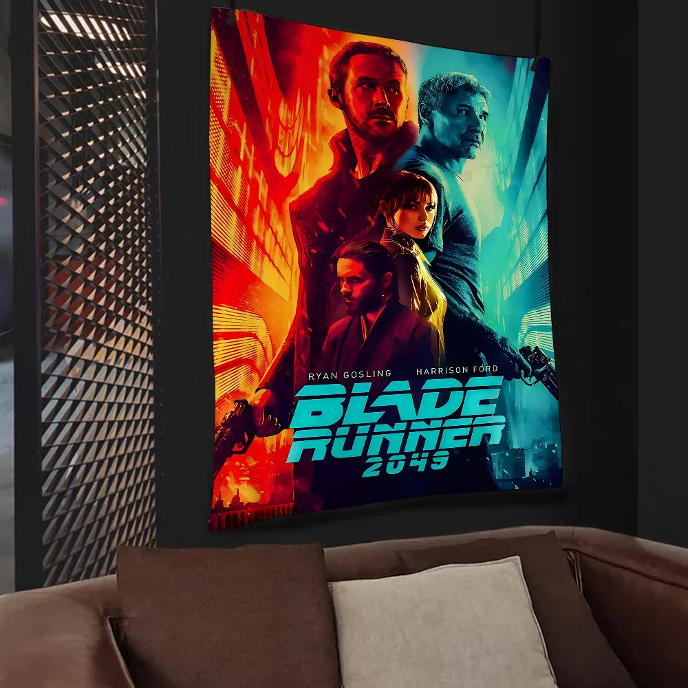 Blade Runner 2049 Anime Tapestry Indiase Boeddha Wanddecoratie Hekserij Boheemse Hippie Muurhangende Lakens