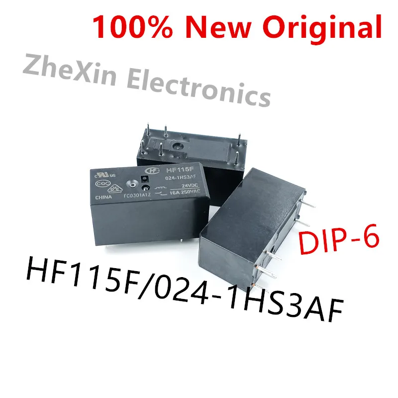 10PCS/Lot  HF115F/024-1HS3AF 、HF115F/012-1HS3AF 、HF115F/005-1HS3AF  New original power relay HF115F-024-1HS3AF、HF115F-012-1HS3AF