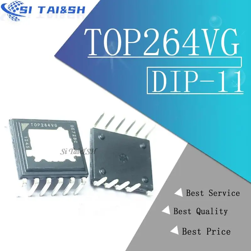 

5PCS TOP264VG TOP264 Black plastic protective case For DIP11 molewei