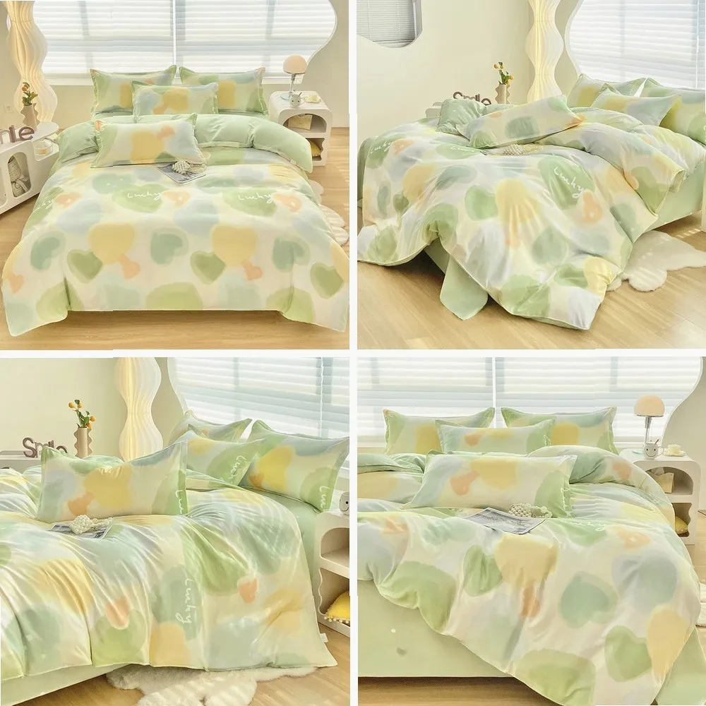 

Floral Style Duvet Cover Sets Single/Queen/King Soft Comoforter Cover 150/180/200x230cm and Pillowcases Bedding 1pc or 3pcs Set