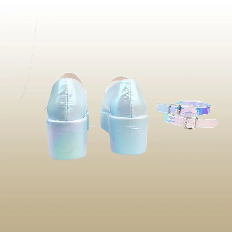 KAngel Cosplay Schoenen Game NEEDY GIRL OVERDOSE PU Lederen Schoenen Halloween Carnaval Laarzen Cosplay Props Custom Made