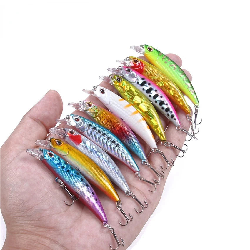 60mm 4.5g Mini Sinking Minnow Fishing Lures Twitch Wobbler Artificial Bait for Peche Trout Plastic Swimbait Jerkbait Equipment