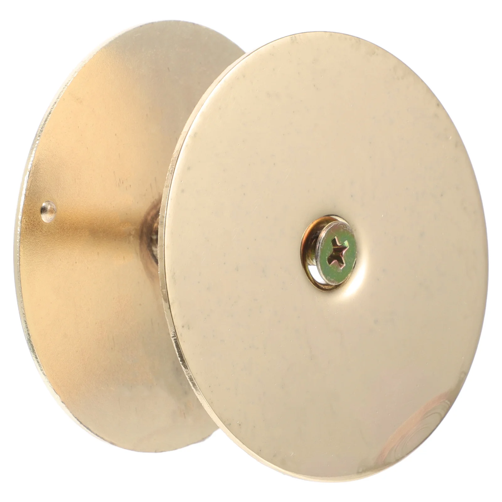 

Door Knob Cover 2 5/8" Diameter Door Lock Hole Cover Plate Gold Plated Finish Includes Screws For Deadbolt And Door Knob Hole Fi