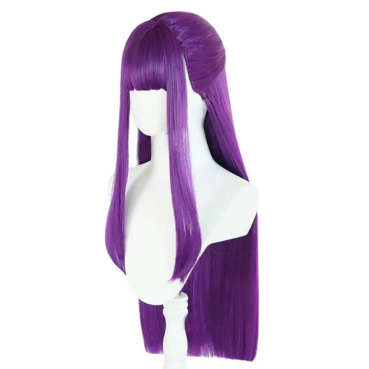 Anime Character Purple Long Straight Hair Chemical Fiber Synthetic Wig Anime Party Game Party Festival Event