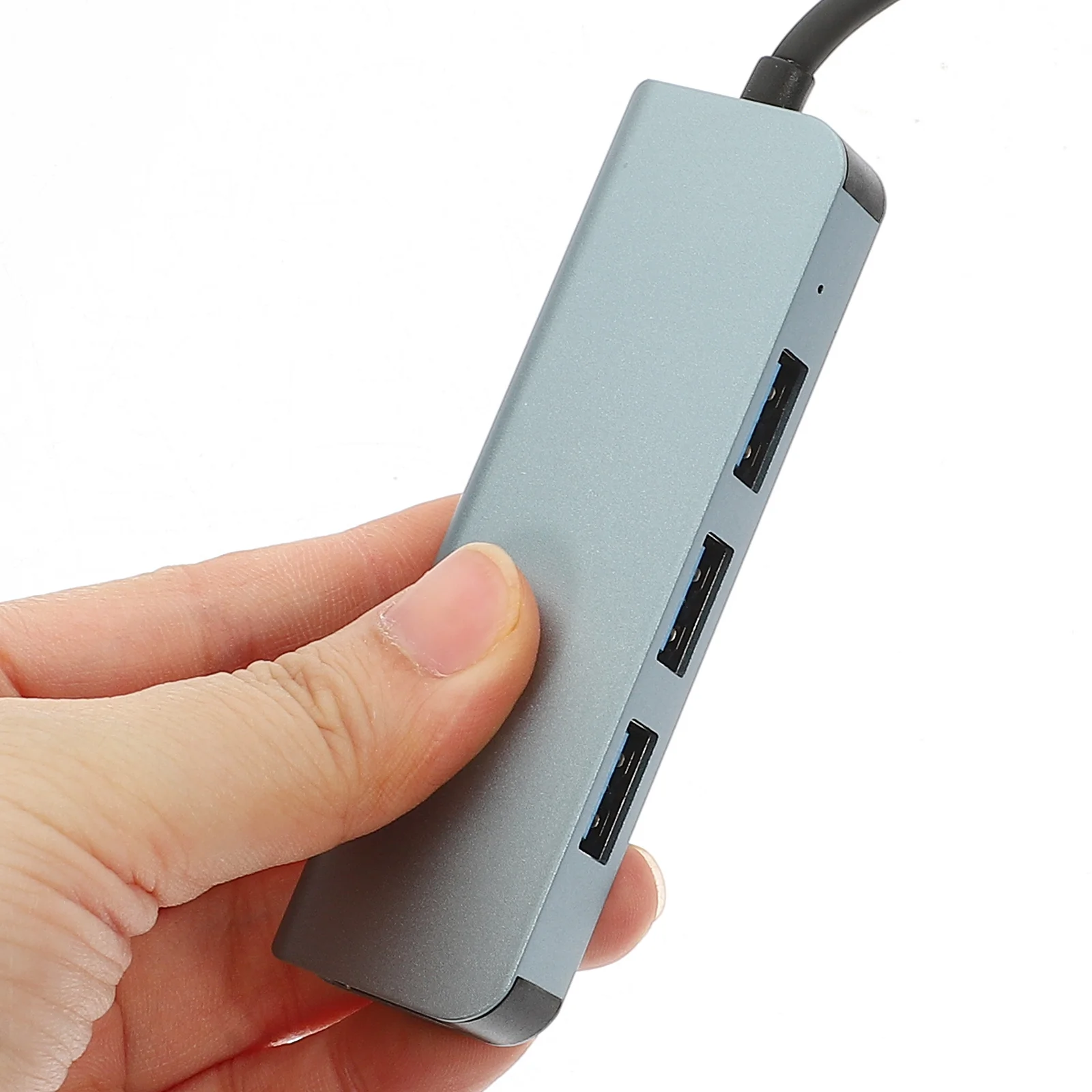 

4 Ports Hub 3.0 .0 Aluminum Portable Splitter For Laptop Extra Usb Ports Adapter Multi Usb Port Expander