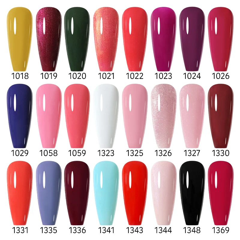 Clou Beaute 20 Stück Gel-Nagellack-Set, 8 ml Flasche, UV-LED-Farbe, Nagelkleber, Sommer-Nagellack, Esmalte Top Base Coat Gel-Lack