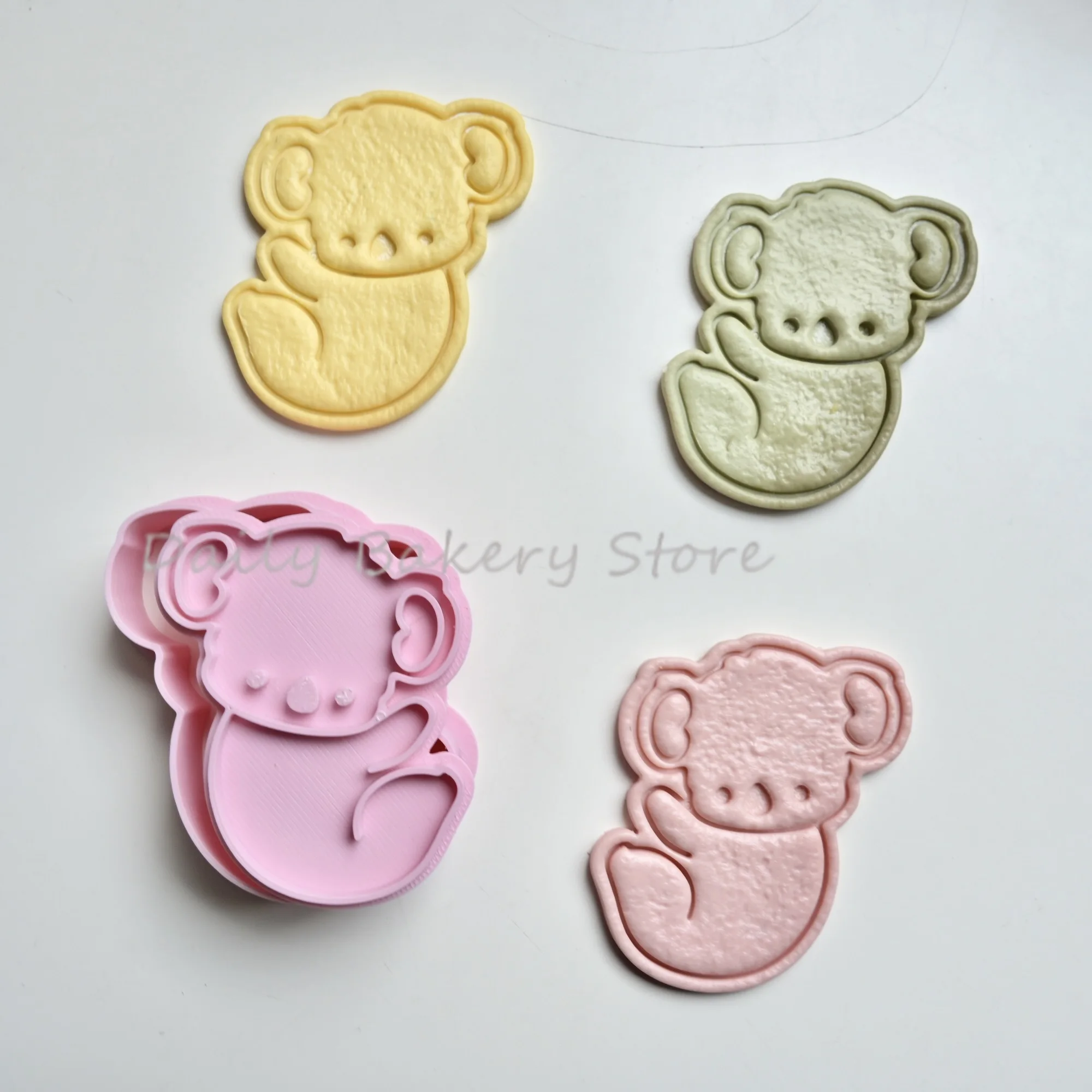 Molde para Galletas de Koala, Cortador de Galletas con Forma de Animal de Dibujos Animados, Molde para Decorar Galletas para Fiestas de Baby Shower