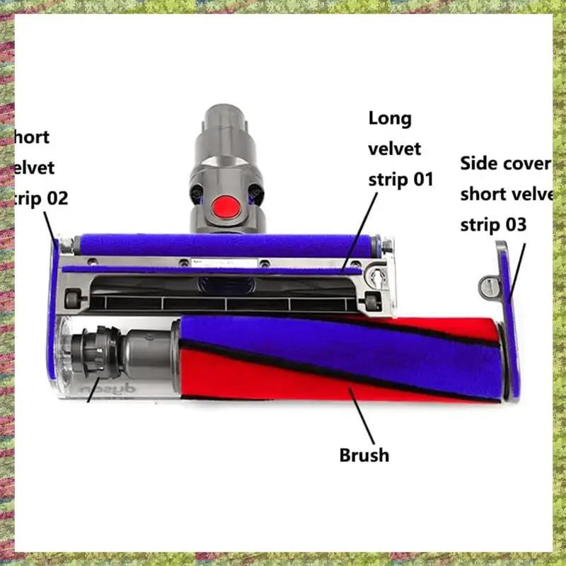 Набор плюшевых полосок ABKB с мягкой роликовой щеткой для пылесосов Dyson V6 V7 V8 V10 V11