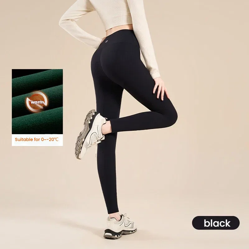 กางเกงเลกกิ้งกันหนาวบุขนสำหรับผู้หญิง รุ่น 10A ให้ความอบอุ่นสูง เอวสูง กระชับหน้าท้อง กางเกงโยคะ ยกกระชับสะโพก กางเกงออกกำลังกาย