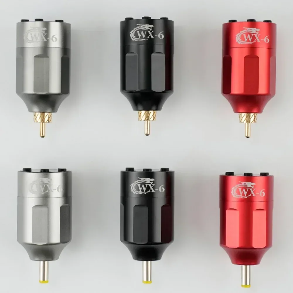 RCA/DC Interface Wireless Tattoo Power Supply Fast Charging 1300mAh WX-6 Portable Mini Battery Tattoo Pen Machine Accessories