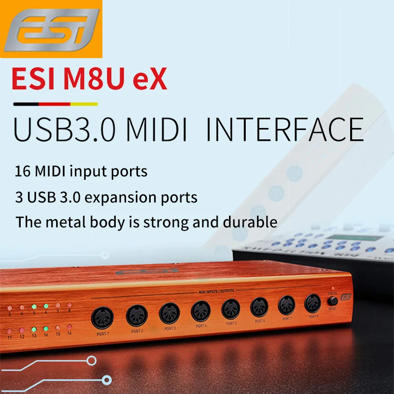 محول تحكم بطاقة الصوت ، Esi M8U Ex ، 8 بوصة ، 16 قناة ، Usb3.0 ، ميدي ، واجهة #1