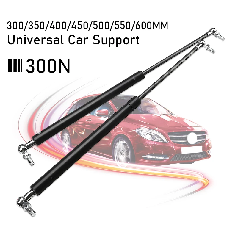 2PCS Universal 300-600mm 300N Car Struts Front Cover Bonnet Hood Rear Trunk Tailgate Boot Shock Lift Strut Support  Gas Spring