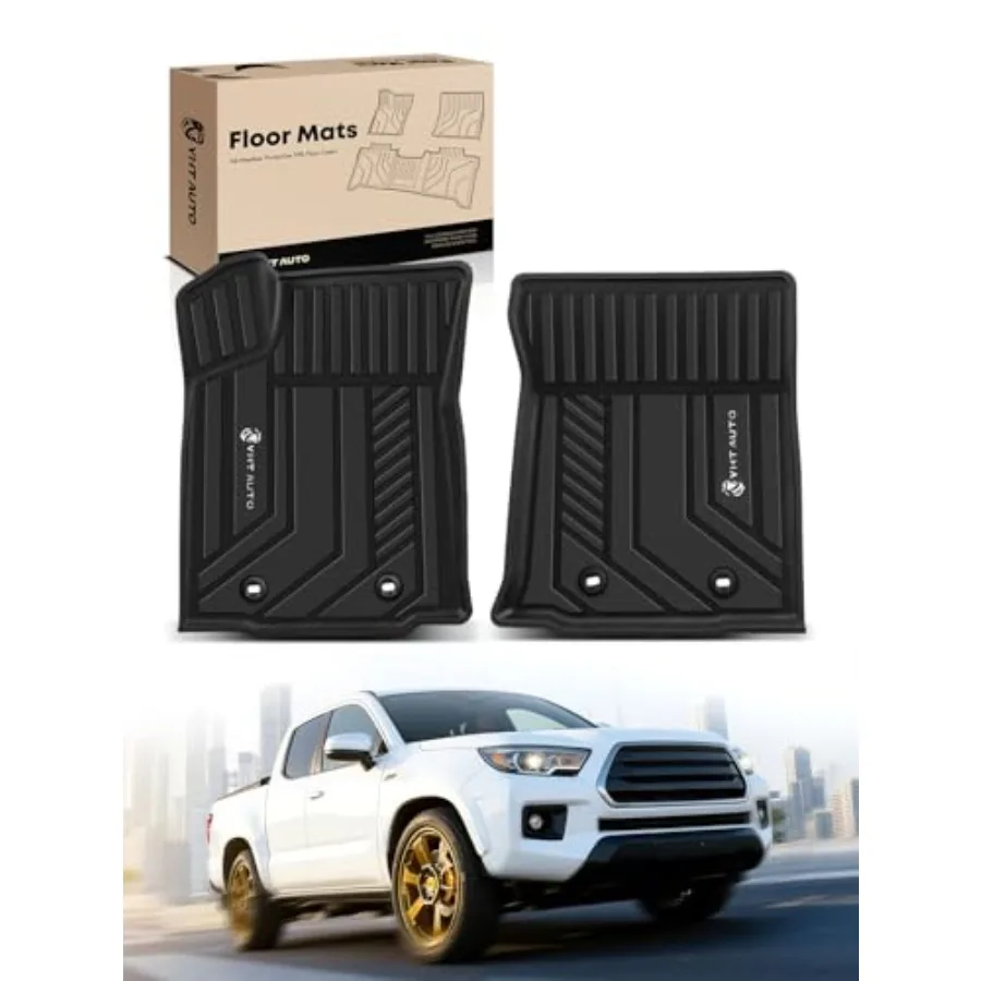 

Automotive Floor Mats Compatible with Toyota Tacoma 2016-2023 TPE All Weather Car Mats Waterproof Anti-Slip Odorless Floor Line