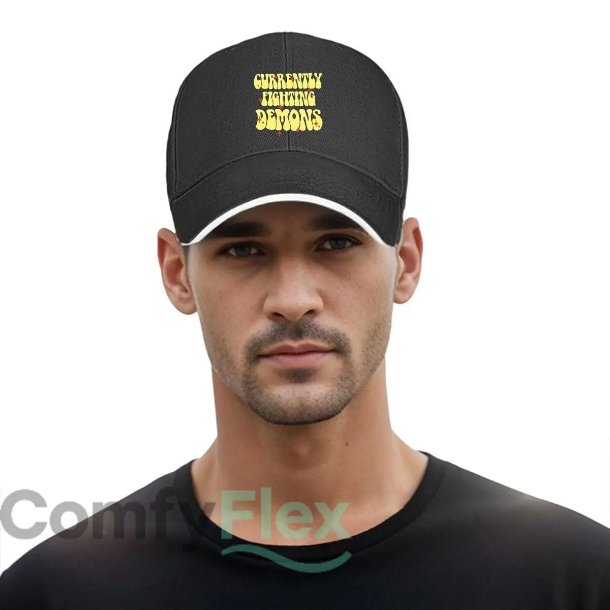 القتال الشياطين الصحة العقلية نص الهيب هوب قبعة الموضة الرياضة في الهواء الطلق ساندويتش قبعة بيسبول #5