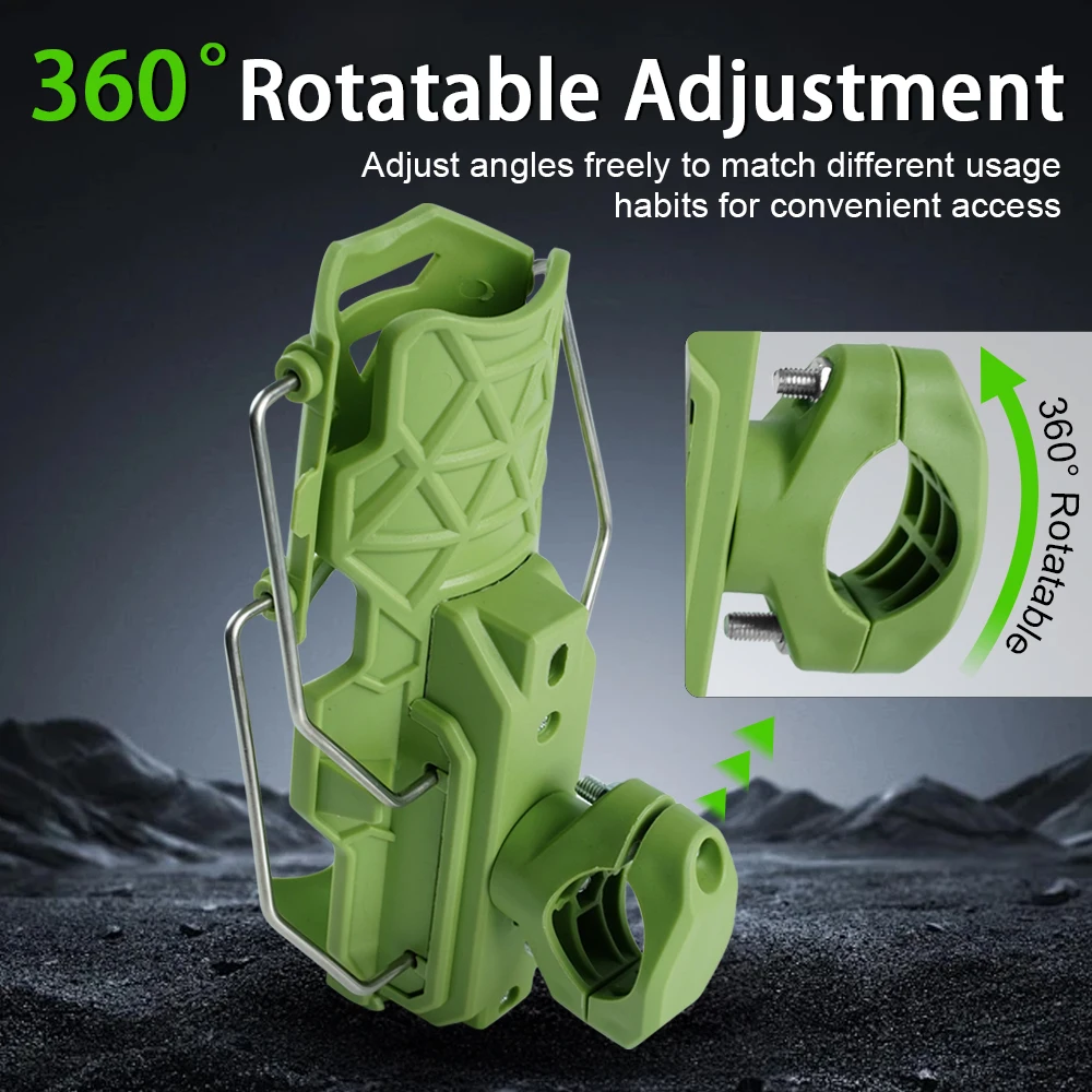 Motorcycle Universal Cup Holder 360° Adjustable Handlebar Bike Motorcycle Water Bottle Cage For Cycling ADV Motorbike