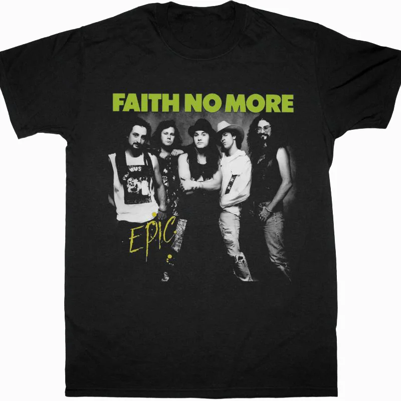 Vintage FAITH NO MORE EPIC Gift Family Black All Size Shirt AC1130