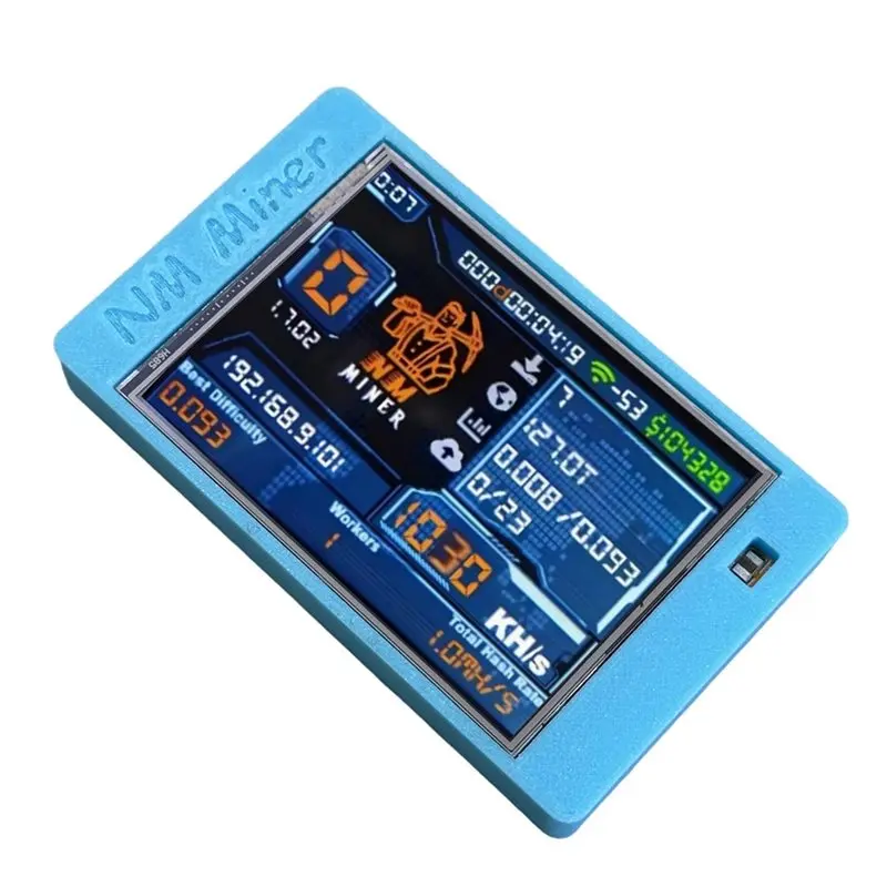 AB33-Bitcoin BTC Crypto Solo Lottery Miner 1030KH/S Nerdminer Nmminer 2.8 Inch Color Display For Bitcoin Blockchain Mining