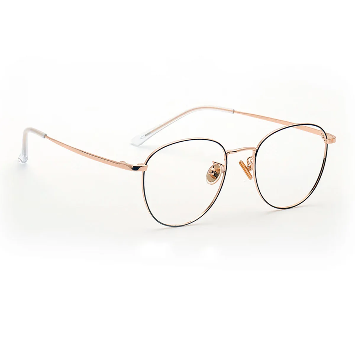 Kacamata Logam Bulat Retro FYTOO: Gaya Minimalis, Bingkai Ringan, Nyaman Dipakai untuk Tampilan Sehari-hari & Trendi 1505HMJ