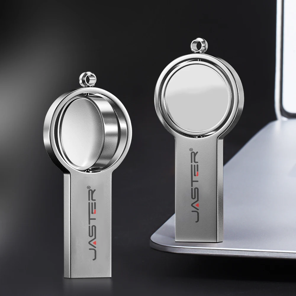 Rotatable Decompress USB Flash Drive 128GB 64GB Metal Memory Stick 64GB Creative  Pendrive 32GB 16GB Free Key Chain U Disk Gift
