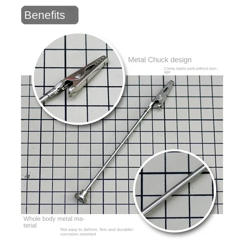 MS089 Model Metal Magnetic Spraying Clamps Clip with Storage Box Model Painting Tools for Military Model Hobby DIY Tool Set