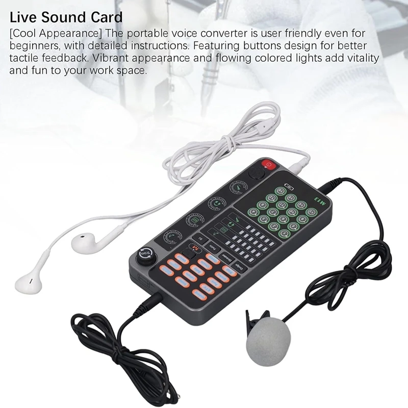

Premium New M13 Voice Changer,Live Voice Card Voice Changer