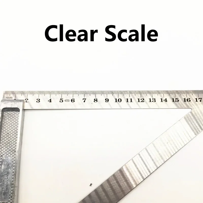 1PCS Triangle Rule Aluminum Alloy Right Angle 90 Turning Woodworking Steel Turning Measurement Square Ruler Carpenter Tools