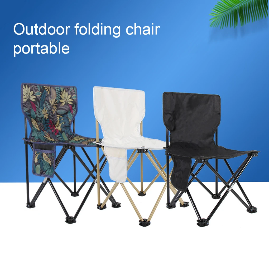 Camping Chair Fishing Stool Outdoor Supplies Barbecue Accessories White/S