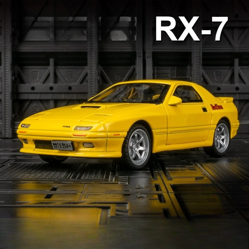 

1:32 Mazda RX-7 RX7 FC Supercar Simulation Diecast Metal Alloy Model car Sound Light Pull Back Collection Kids Toy Gifts