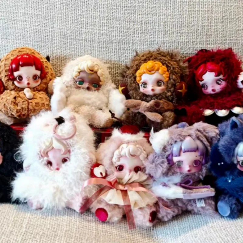 POP MART Skullpanda YOU FOUND ME série boîte aveugle Skullpanda V1 V2 V3 vinyle visage pendentif poupée boîte mystère recueillir jouet cadeaux