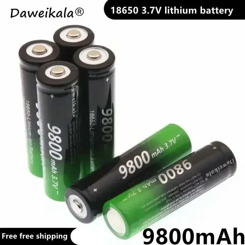 

18650 battery fast charging high-quality 9800mAh 3.7V 18650 lithium-ion battery flashlight charging battery