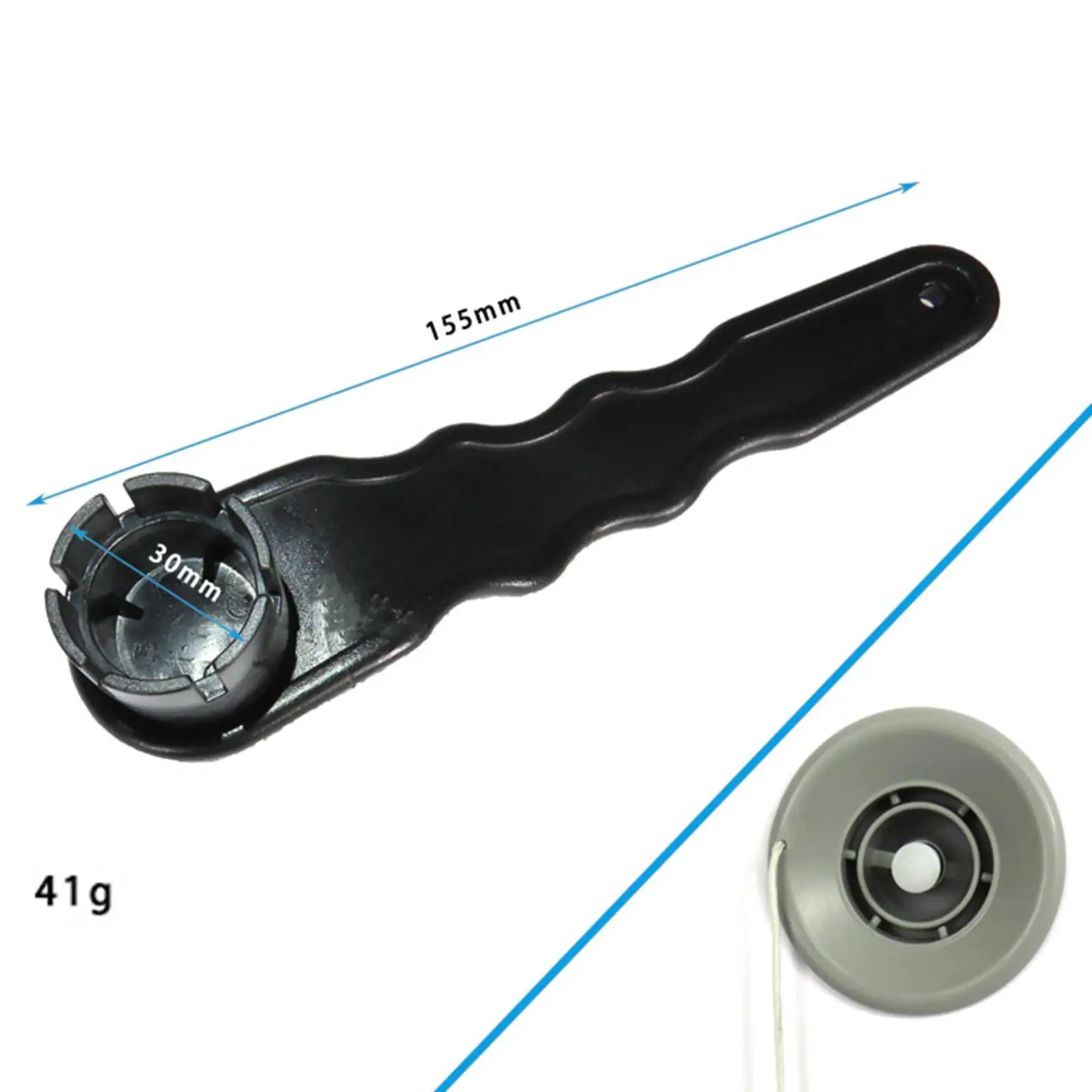 Inflatable Kayak Air Valve Wrench Durable ABS 8 Section Spanner for Rubber Boat Repair and Accessories