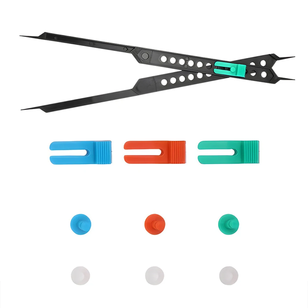 Divisor de escala de plástico multifuncional de 10 polegadas com pinça ajustável para medições precisas de arte e design