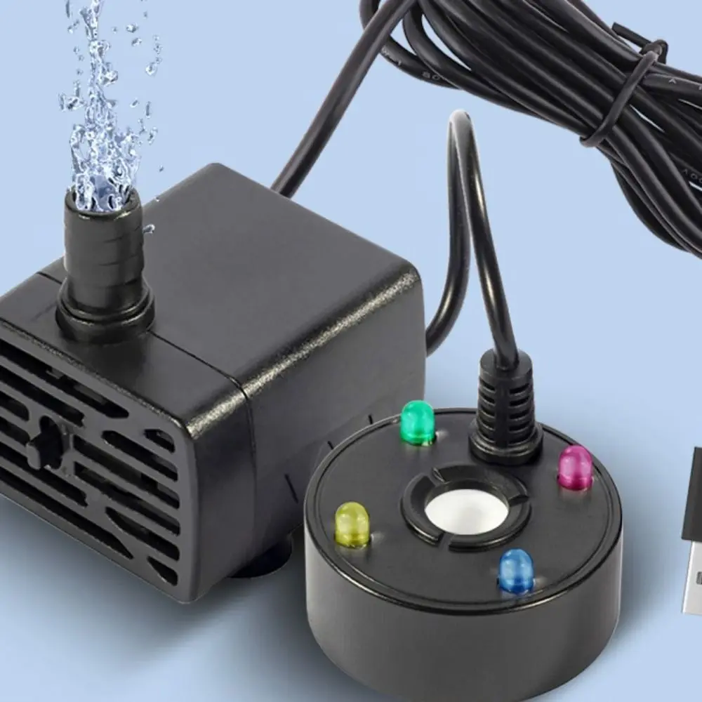 durable 5V Fish Tank Water Pump USB Fine mist Mist Maker Fogger Plastic Silent operation Submersible Pump office