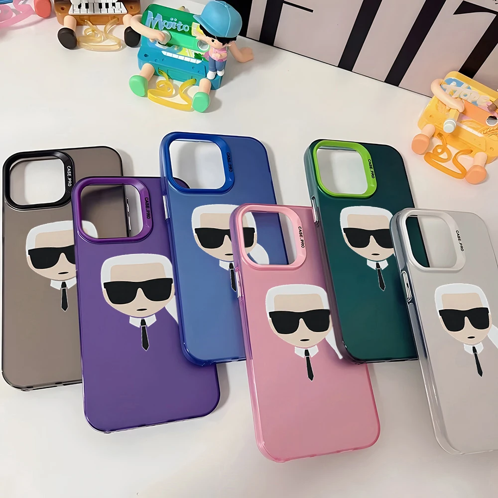 Famous designer Phone Case Matte Colored Silver For iPhone 15 14 13 12 11 Pro Max Plus XS X Shockproof Hard Cover