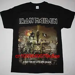 Ir Mai_den A MATTER OF LIFE AND DEATH NEW BLACK T SHIRT long or short sleeves