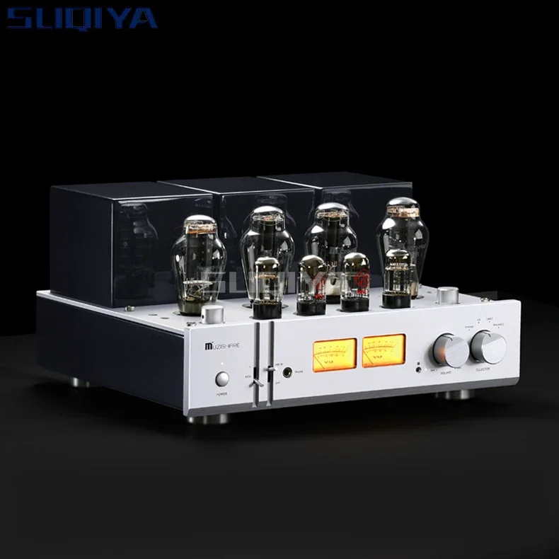 SUQIYA-MUZISHARE X9 클래스 A 300B 튜브 앰프, 균형 잡힌 순수 파워 스테이지, 포노 앰프, 리모컨 포함