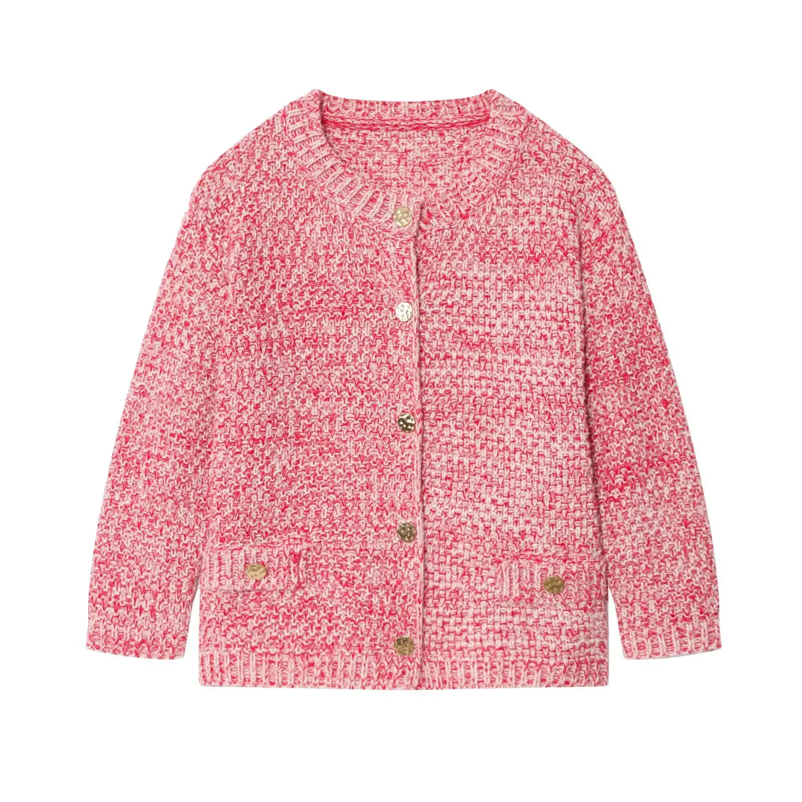 

Simple Sleeve Length Knitted Jacket Elegant O-Neck Cropped Jacket Women Spring Autumn Fashion Small Fragrance Jacket Outwear