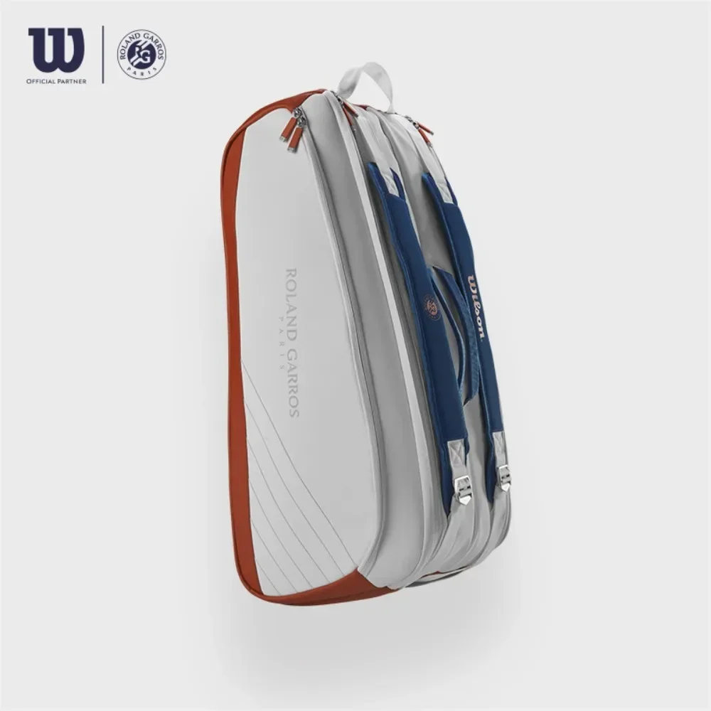 Wilson - Tennis bag, racket carrying case, partial racket compartment, navy blue, 9 bags, WR8030801 for the 2024 Roland Garros S