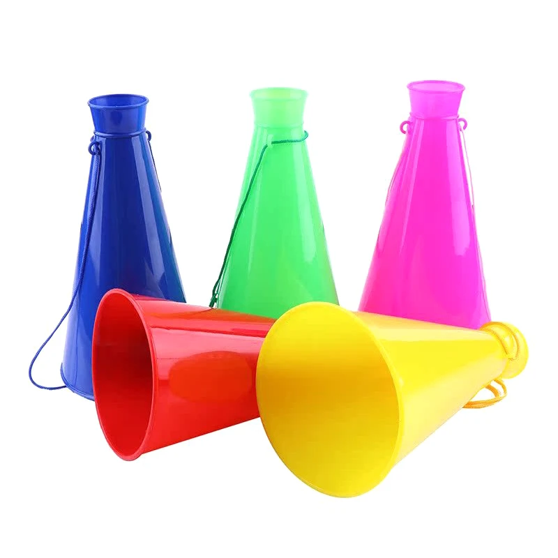 Cheerleaders Trumpet Speaker Cheer Plastic Horn Loudspeaker Trumpet Horn Toy Soccer Fan Trumpet For Birthday Party view 3