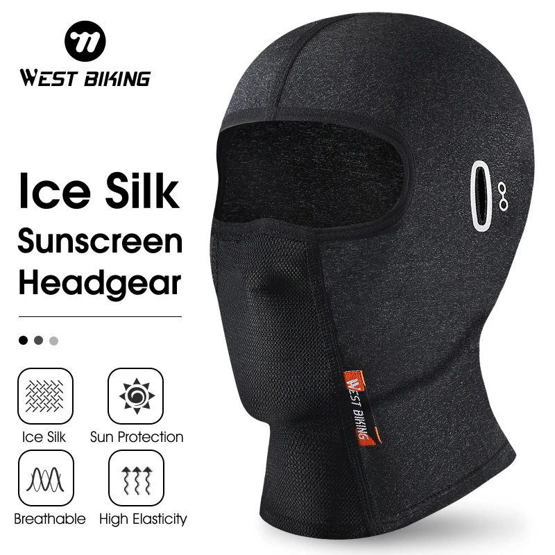 WEST BIKING Summer Ice Silk Cycling Cap Motorcycle Helmet Liner Breathable Sport Headwear Men Women Comfortable Bike Cap Hat