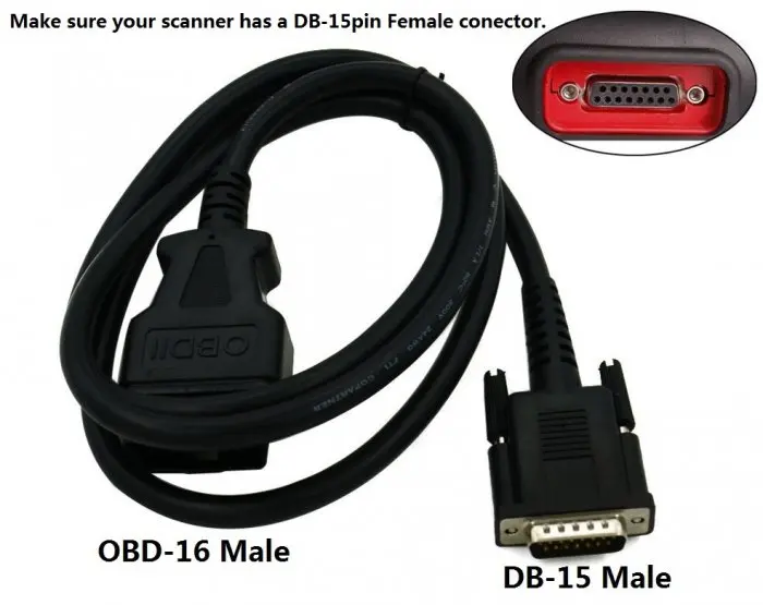 OBD 16PIN CABLE For AUTEL AUTOLINK AL439 AL539 AL539B SCANNER