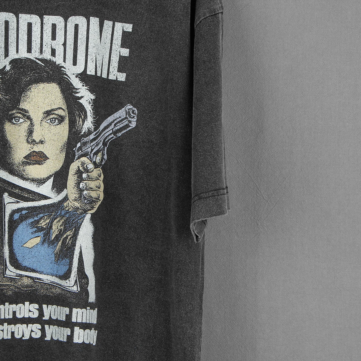 Videodrome T-Shirt David Cronenberg 80S Si-Fi Horror Movie Naked Lunch The Fly Scanners Retro Summer Cotton Clouthing Tee Shirt