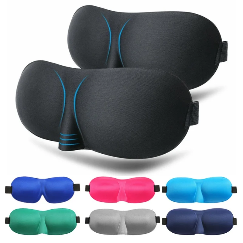 3D Sleep Mask Natural Sleeping Eye Mask Eyeshade Cover Shade Eye Patch Women Men Soft Portable Blindfold Travel Sleep Eyepatch