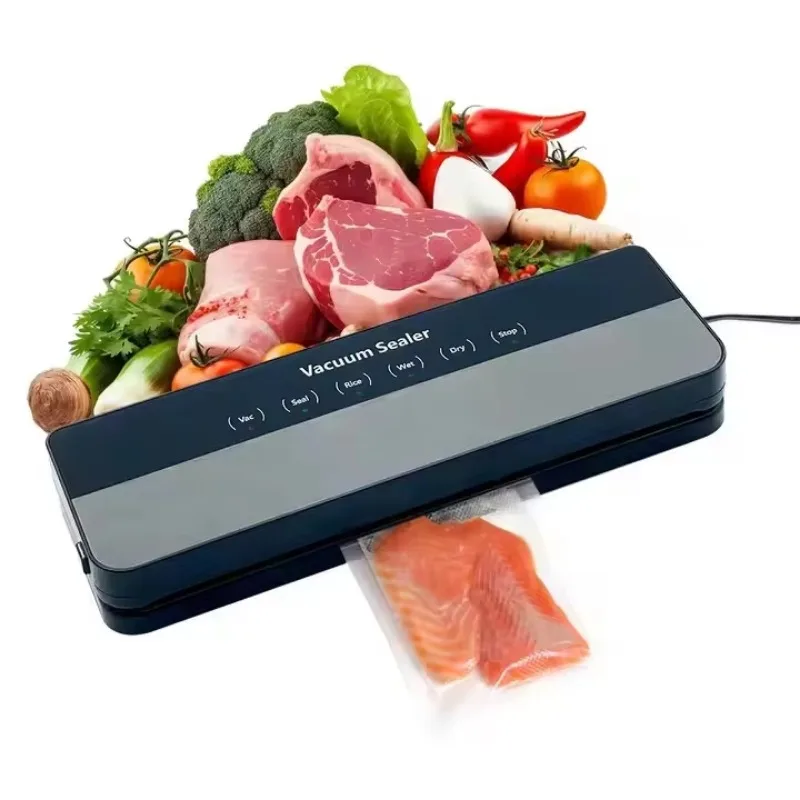 

Портативный электрический вакуумный упаковщик для домашнего использования 110В/220В, машина для запайки пластиковых пакетов для сухих и влажных продуктов