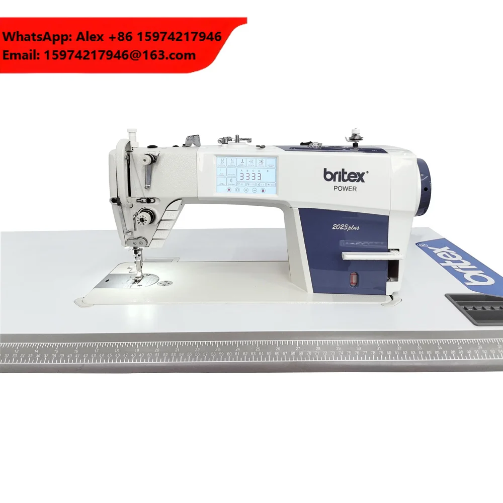 Hot Sale Unique Design Stepping Motor Three Drive Lockstitch Industrial Sewing Machine With Pattern Stitch