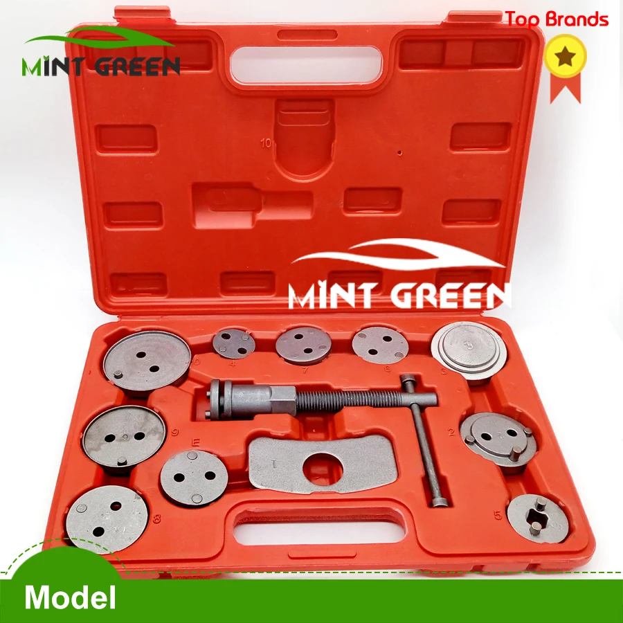 

FREESHIPPING 12 Pcs/Set Auto Car Brake Disc Caliper Wind Back Tool Kit Precision Brake Piston Pump Pad Repair Tools