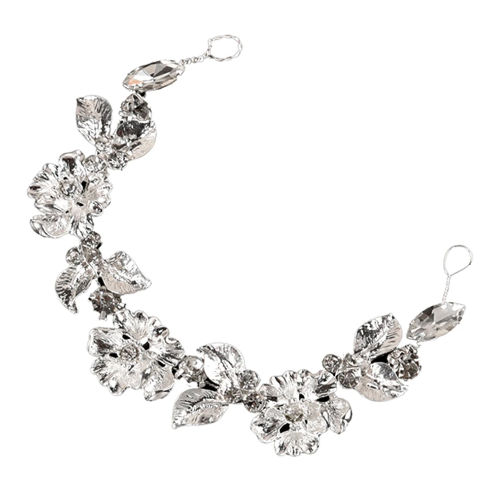 

Diamond Hair Accessories Wedding Headband Headdress Zinc Alloy Bridal Hair Ornament Rhinestone Jewelry Bridesmaid Party Banquet